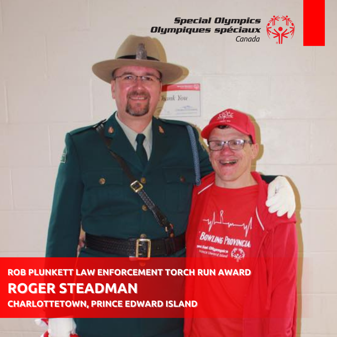 Congratulations, Roger Steadman, Rob Plunkett Law Enforcement Torch Run Award Recipient